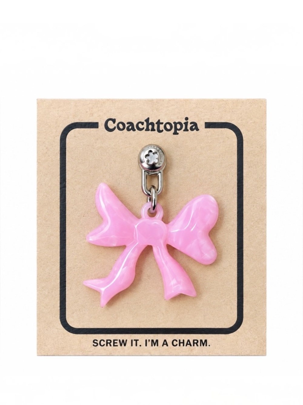 Coach Coachtopia Bow Charm-NWT